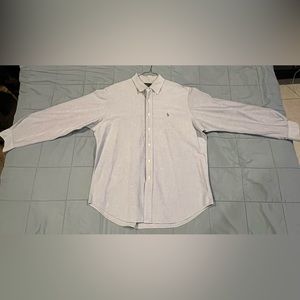 Polo Ralph Lauren Button Down LARGE Longsleeve Dress 16 1/2 Neck